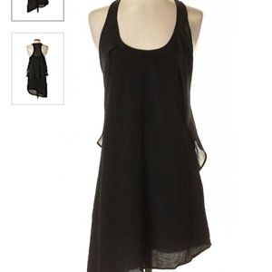 Zara Asymmetrical Black Dress